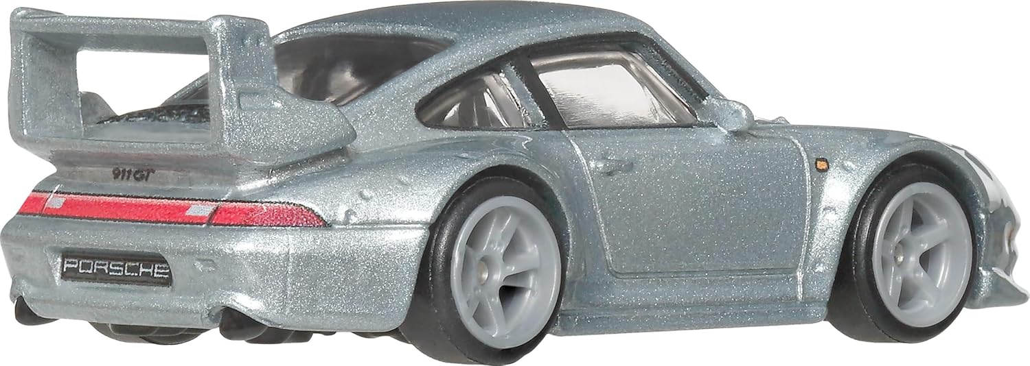 Hot Wheels Porsche 993 GT2 Car Culture Vehicle, Premium 1:64 Scale Die-Cast Toy Car with Real Riders Tires & Metal/Metal Body & Chassis, JKF16