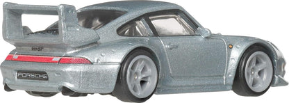 Hot Wheels Porsche 993 GT2 Car Culture Vehicle, Premium 1:64 Scale Die-Cast Toy Car with Real Riders Tires & Metal/Metal Body & Chassis, JKF16
