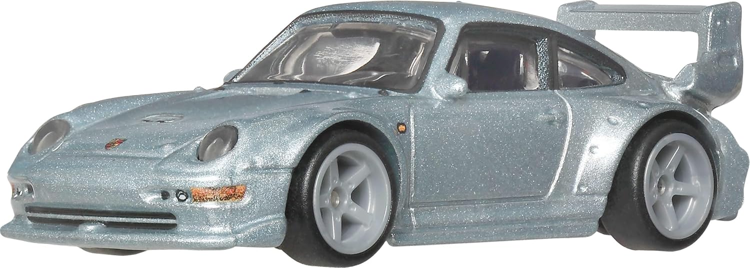 Hot Wheels Porsche 993 GT2 Car Culture Vehicle, Premium 1:64 Scale Die-Cast Toy Car with Real Riders Tires & Metal/Metal Body & Chassis, JKF16