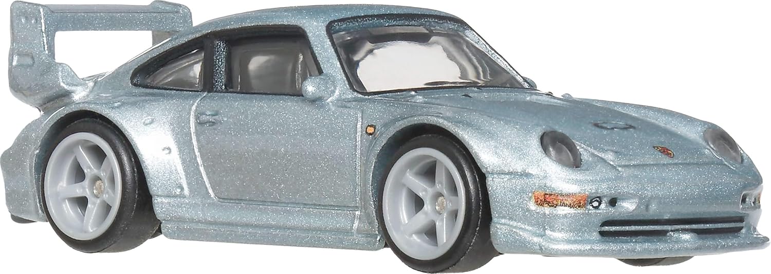 Hot Wheels Porsche 993 GT2 Car Culture Vehicle, Premium 1:64 Scale Die-Cast Toy Car with Real Riders Tires & Metal/Metal Body & Chassis, JKF16
