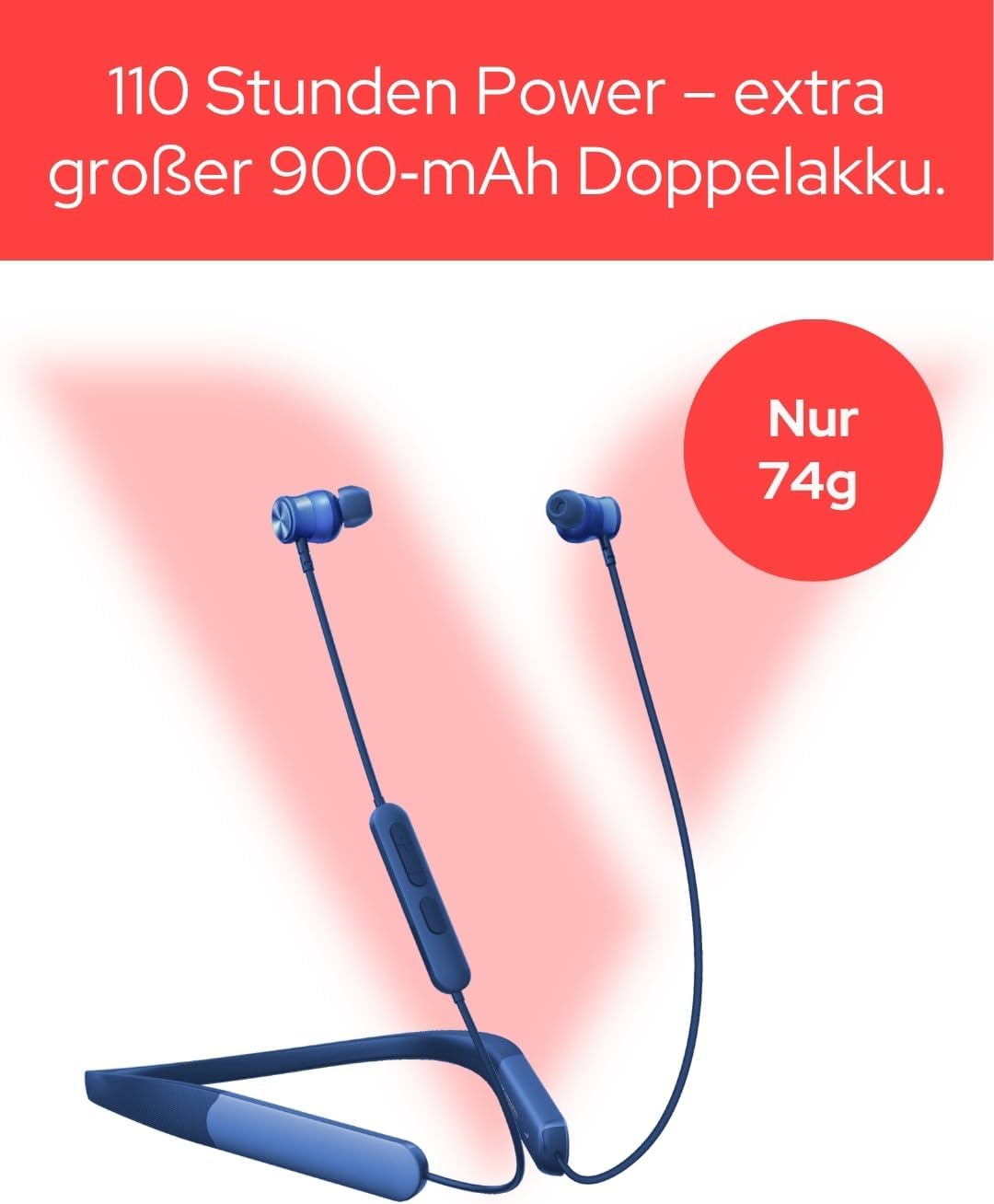 Neckband Truesound Pro Earbuds Blue