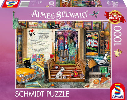 Schmidt | Aimee Stewart: Memories of New York (1,000 Pieces)| Jigsaw Puzzle | Ages 14+ | 1+ Players