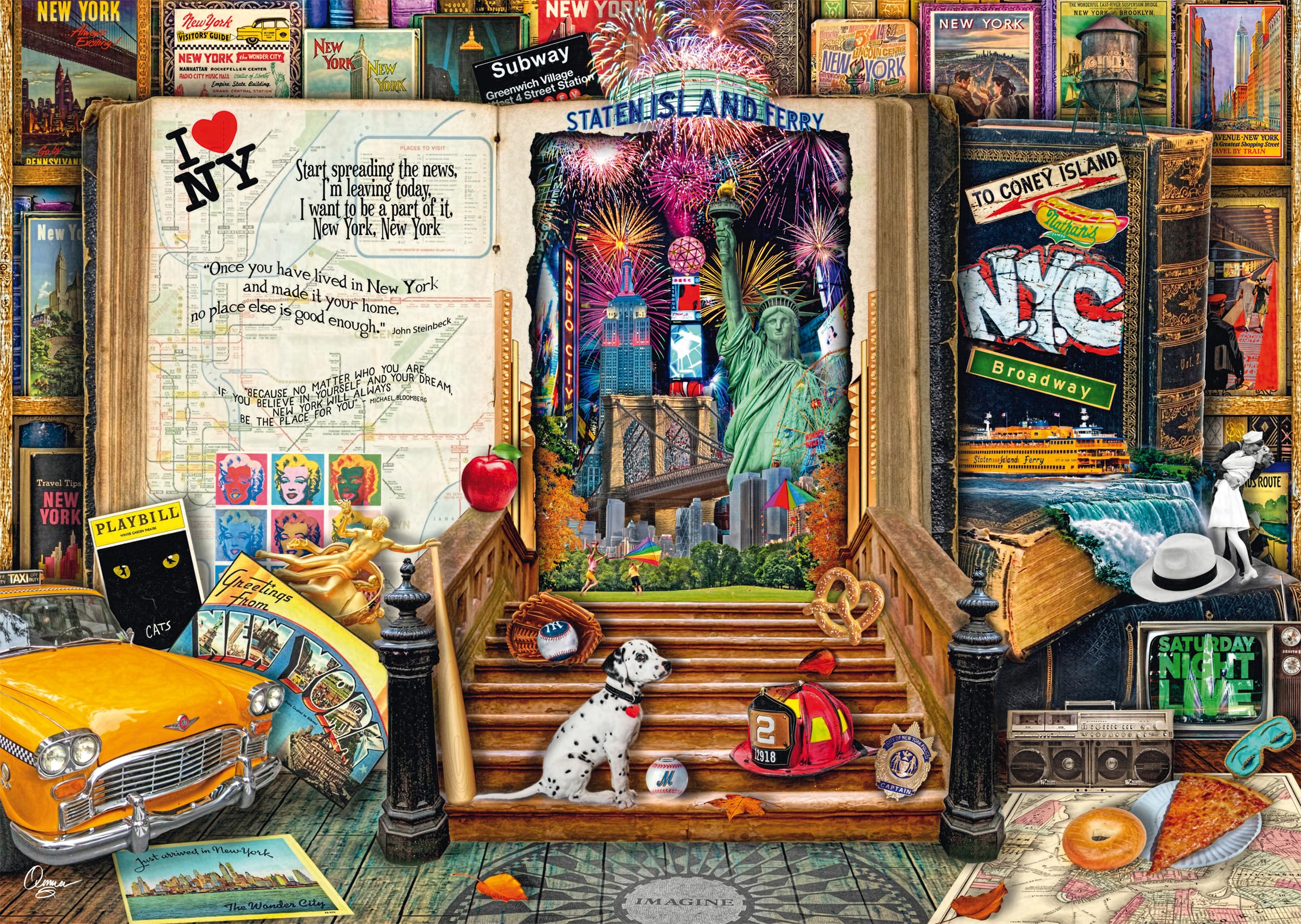 Schmidt | Aimee Stewart: Memories of New York (1,000 Pieces)| Jigsaw Puzzle | Ages 14+ | 1+ Players