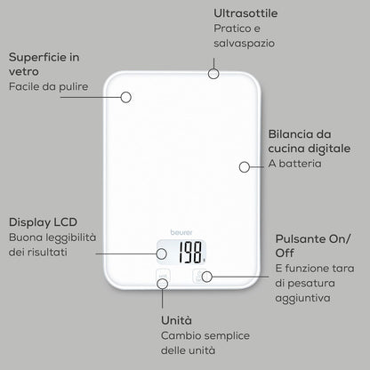 Bilancia Da Cucina Ks59 Pure White