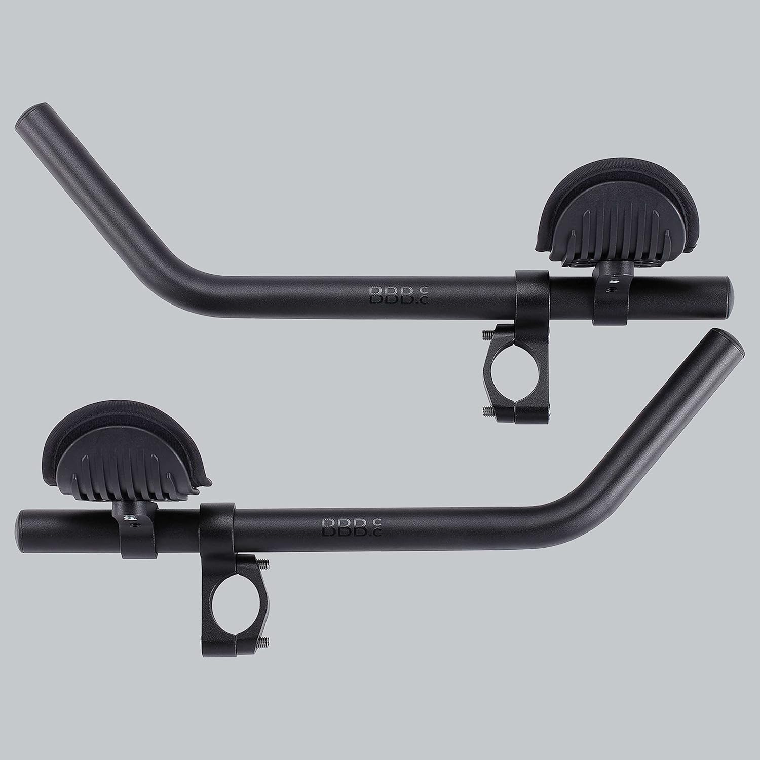 BBB Cycling Aero Bars Maximale Aerodynamik Fahrradlenker Aluminium, Extra lange J-Bend Armlehne für Rennräder Triathlon Lenkerstütze Rutschfeste Fahrradgriffe AeroMax BHB-60, Ø 25.4 / 31.8 mm