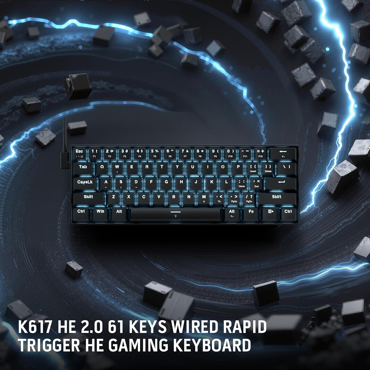 Keyboard - Redragon Fizz Magnetic K617Rgb-M Wired