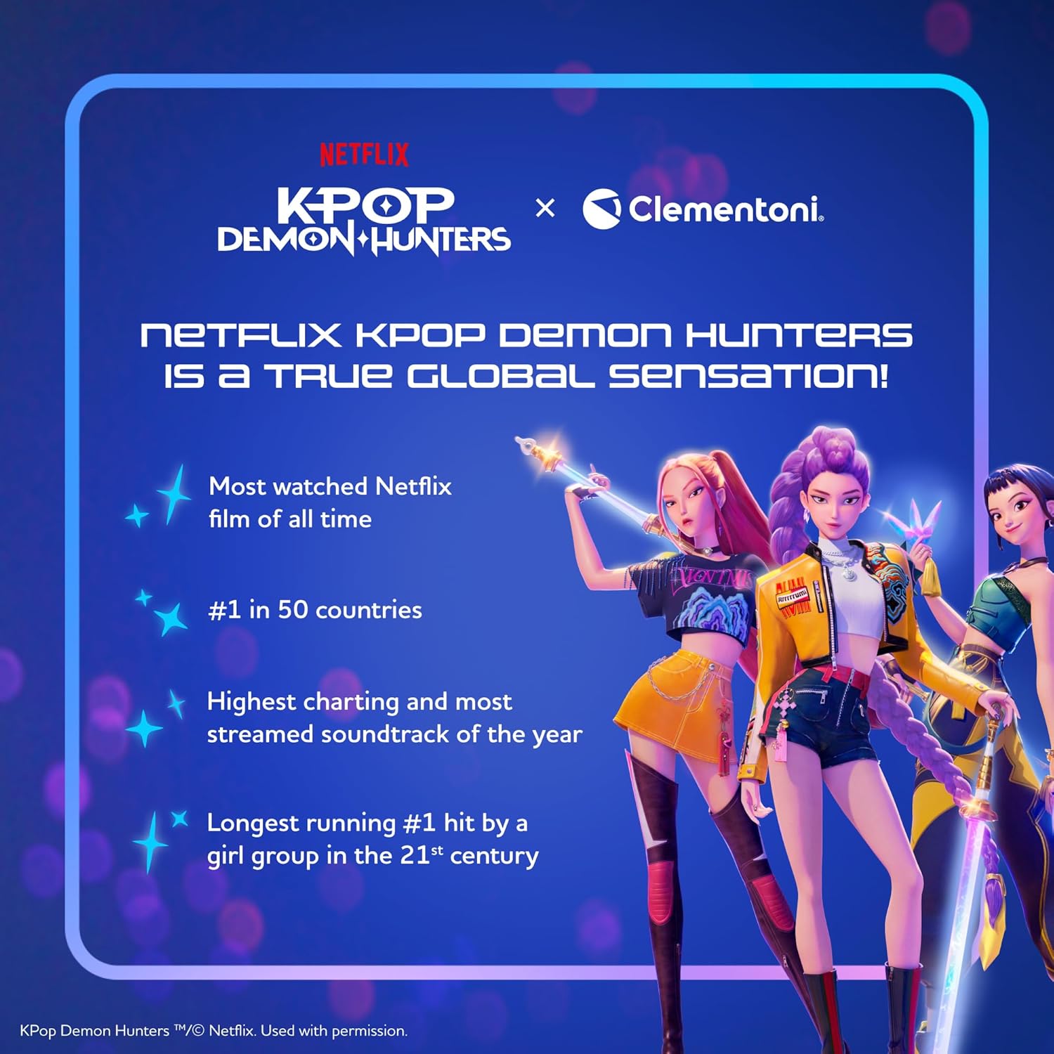 Clementoni - Puzzle K-Pop Demon Hunters 2, 104 Pieces (I-27242)