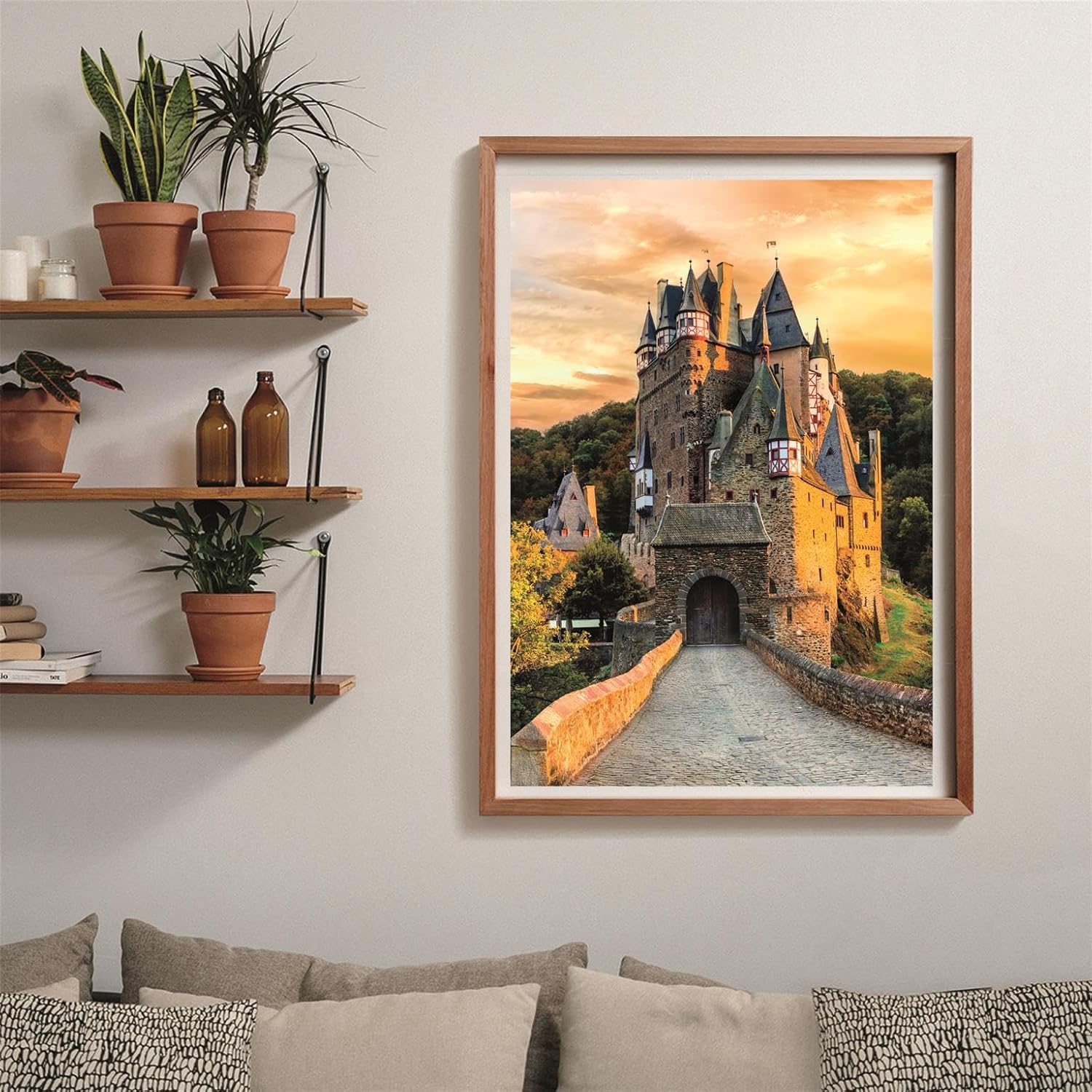 Clementoni Burg Eltz im Sonnenuntergang Puzzle 1000 Teile Erwachsene - Puzzle Erwachsene in 70 x 50 cm - Puzzle Erwachsene anspruchsvoll von Clementoni 37109