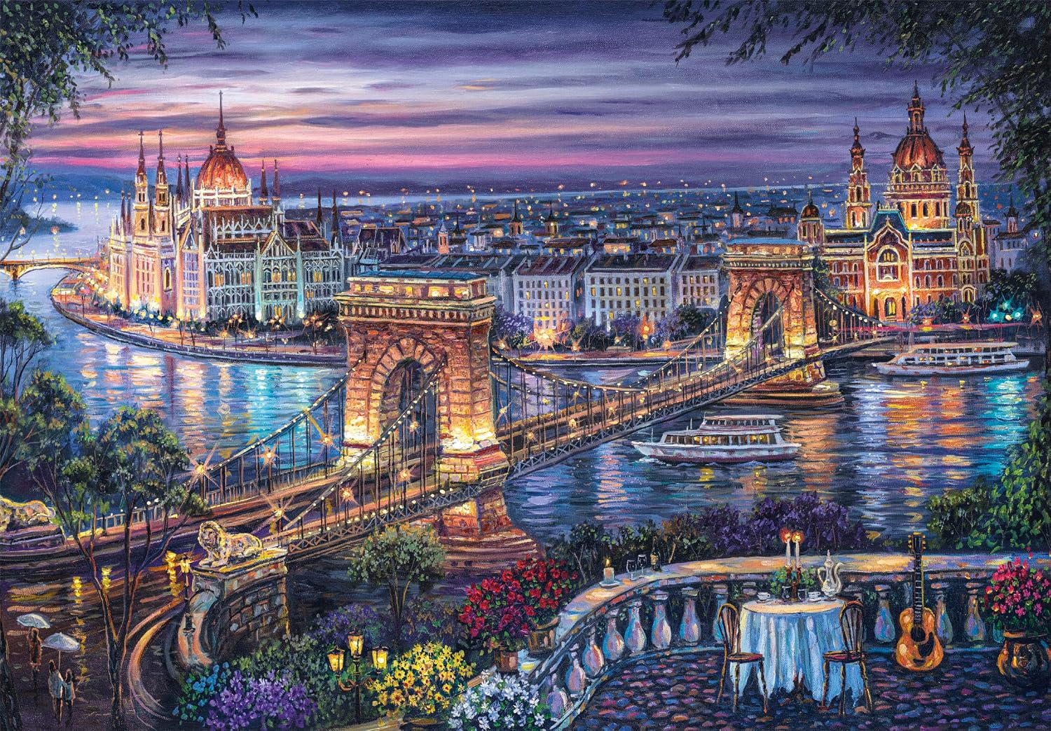 CLEMENTONI PZL 1000 HQC LIGHTS OF THE DANUBE 2026 COMPACT - 37113