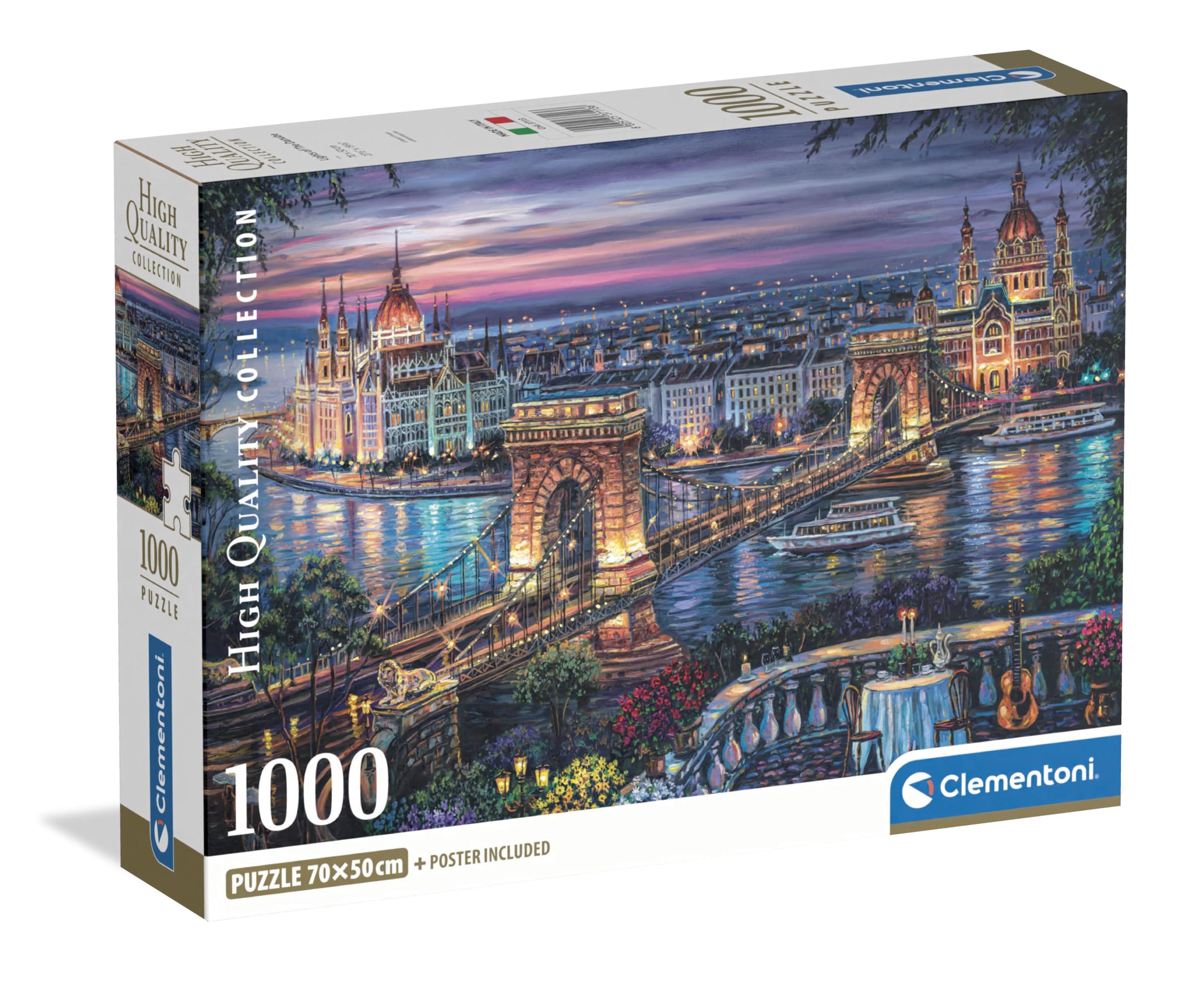 CLEMENTONI PZL 1000 HQC LIGHTS OF THE DANUBE 2026 COMPACT - 37113