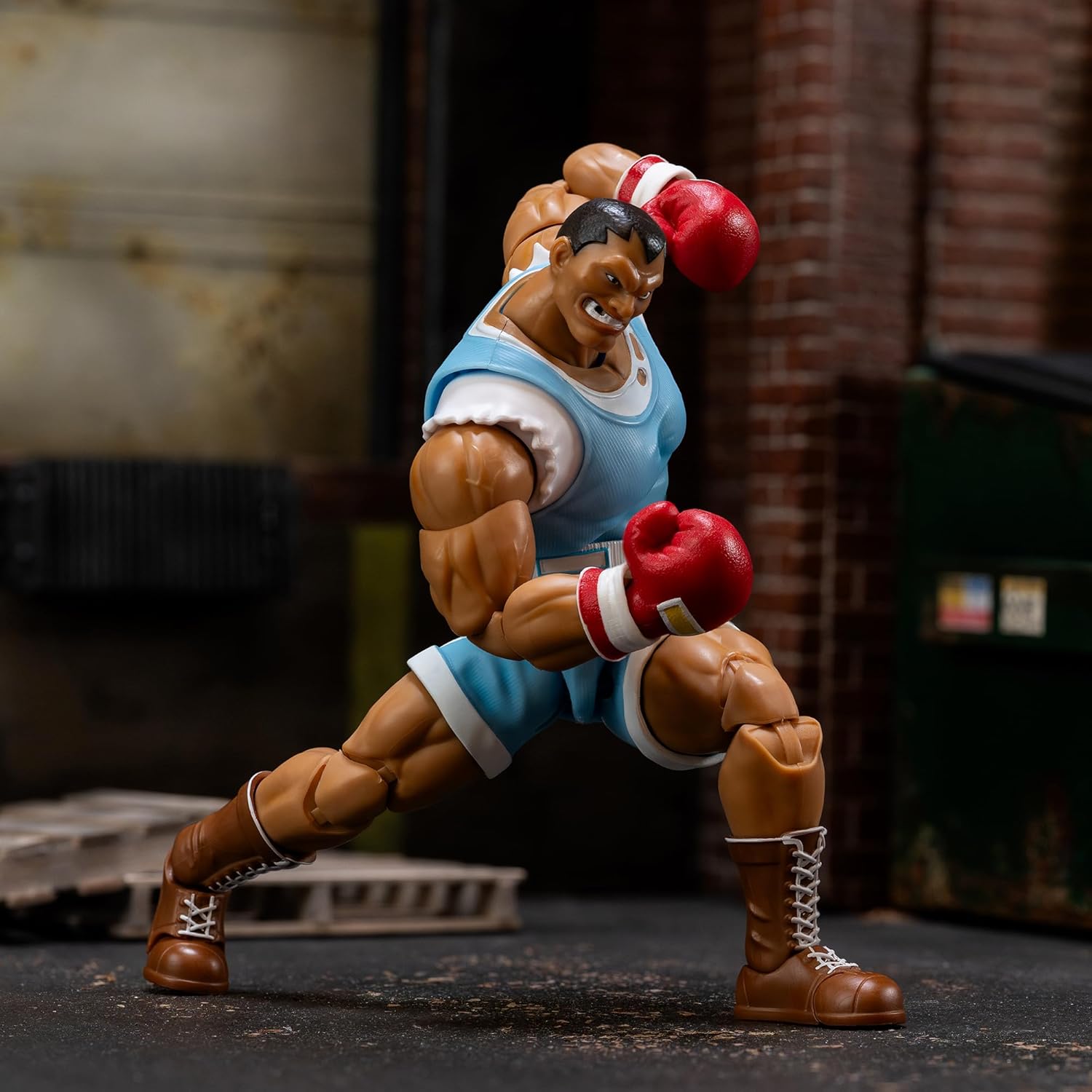 Jada Street Fighter 9335741314R00 Balrog Figure, 17 cm, Movable, with Interchangeable Accessories, Collectible Figure, Age 13+