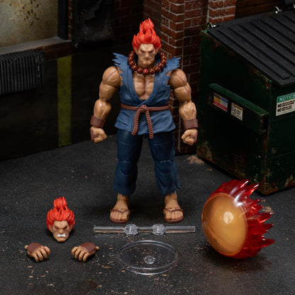 Jada Toys Street Fighter Akuma (15.7 cm) - Movable Collectible and Action Figure from Street Fighter 2: The Final Challengers, with Alternative Head, Hands and Accessories, from 13 Years