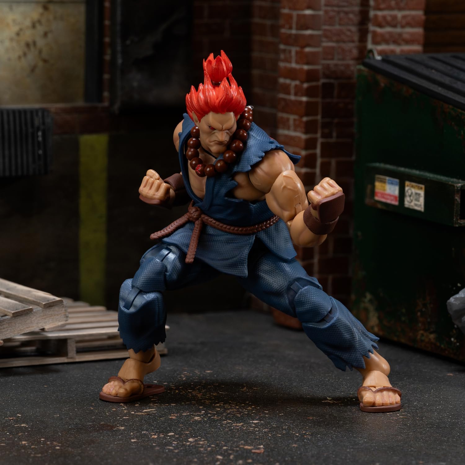 Jada Toys Street Fighter Akuma (15.7 cm) - Movable Collectible and Action Figure from Street Fighter 2: The Final Challengers, with Alternative Head, Hands and Accessories, from 13 Years