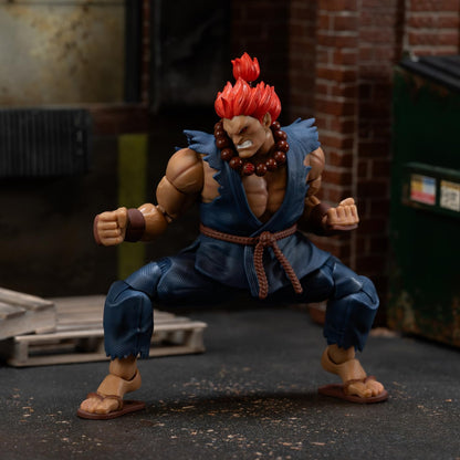 Jada Toys Street Fighter Akuma (15.7 cm) - Movable Collectible and Action Figure from Street Fighter 2: The Final Challengers, with Alternative Head, Hands and Accessories, from 13 Years