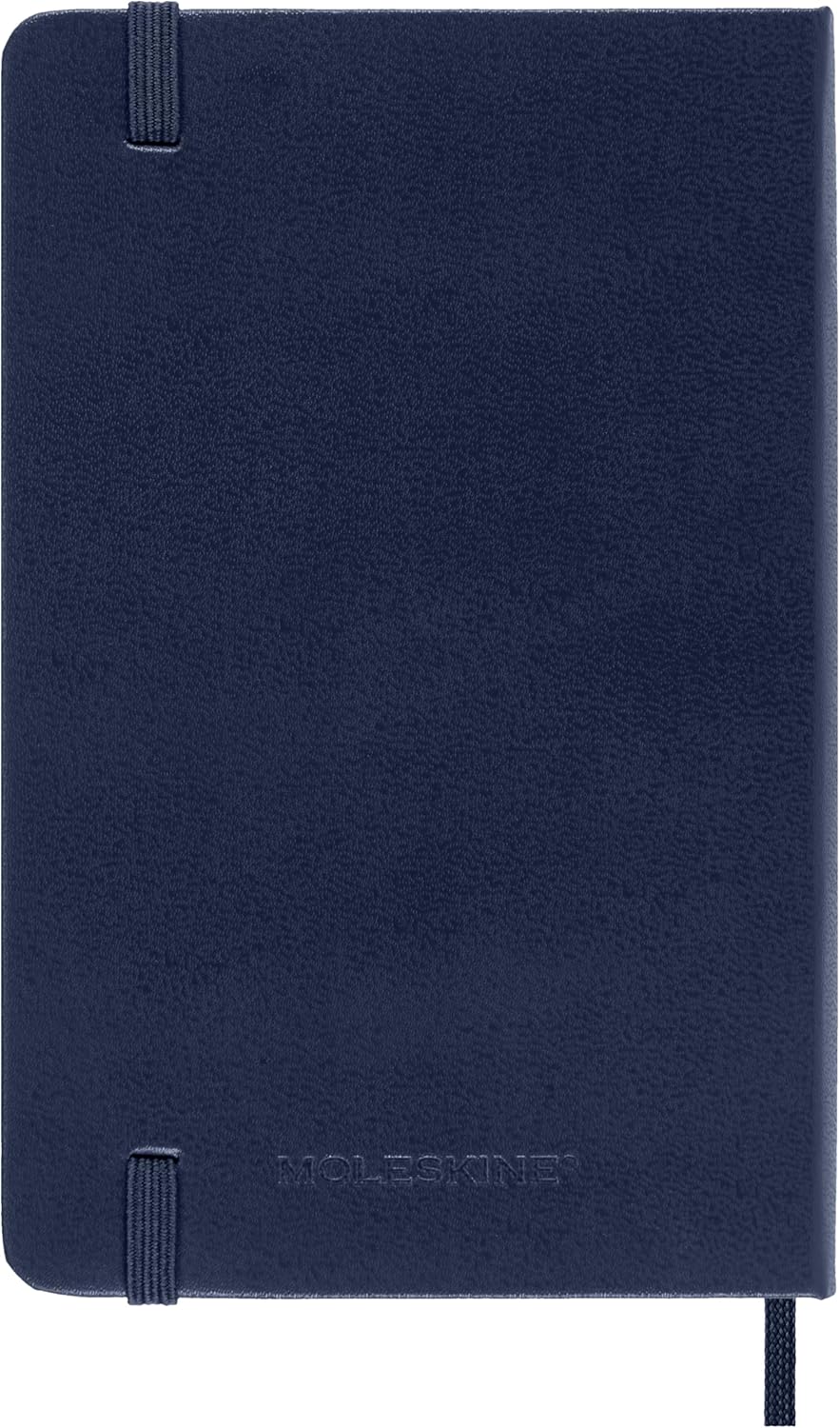 Moleskine Daily Planner 2027, Hard Cover 12 Month Diary with Elastic Closure, Pocket Size 9x14 Cm, Sapphire Blue