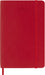 Moleskine Daily Planner 2027, Soft Cover 12 Month Diary with Elastic Closure, Pocket Size 9x14 Cm, Scarlet Red