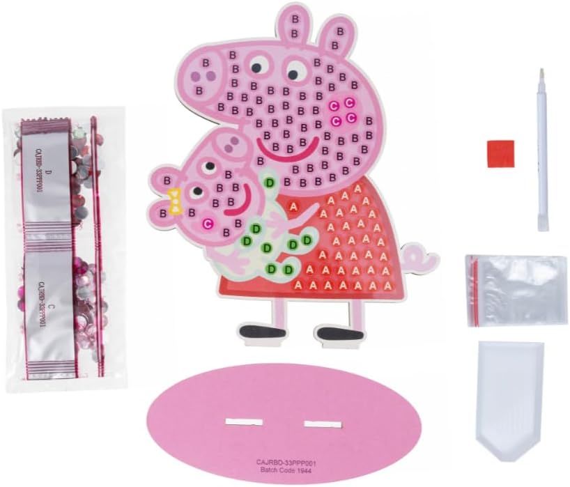 Peppa & Evie Crystal Art Junior Buddies Xl