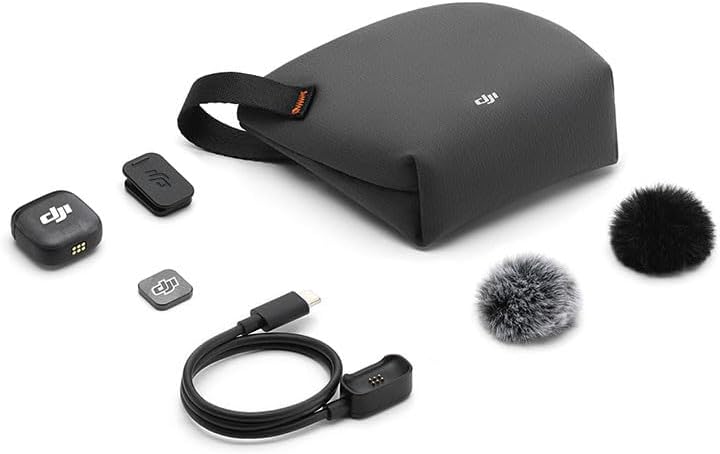 DJI Mic 3 Transmitter, Wireless Mini Microphone for iPhone/Camera/Android, Lightweight & Intuitive, Lavalier Microphone, 32-bit Float, Integrated Timecode, Vlog, Interview, Streaming