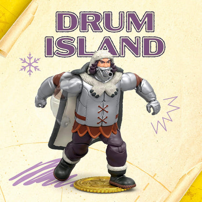 One Piece Wapol 6.5″ (16.5 cm) Action Figure with 4 Accessories. Includes Swappable Cannon Head, Detachable Arm Cannon, Cape, and Berry Coin Display Base