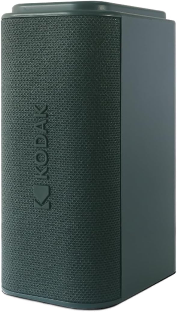 Kodak SoundBrix Plus Double Portable Bluetooth Speaker - Magnetic Connect up to 100 Wireless Speakers - 10W Powerful Bass Stereo Sound, 50m Range, 8H Play - Rechargeable Travel Speaker, Grooving Grey