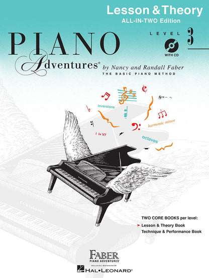 Piano Adventures All-In-Two Level 3 Lesson/Th  +CD