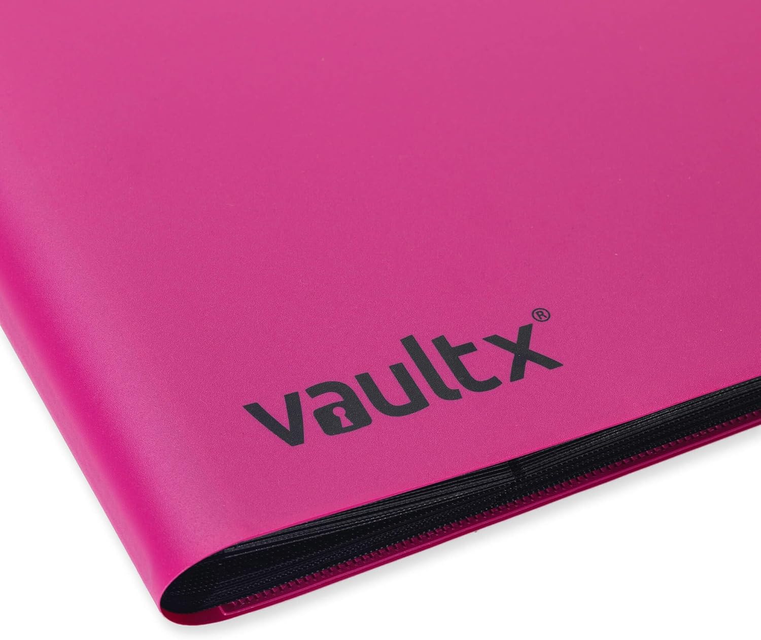Vault X 12 Pocket Standard Strap Binder, Holds 480 Trading Cards in 20 Side-Loading Pages (Pink