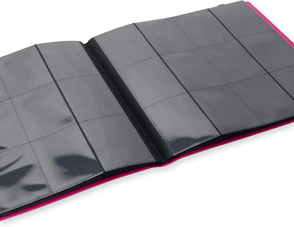 Vault X 12 Pocket Standard Strap Binder, Holds 480 Trading Cards in 20 Side-Loading Pages (Pink