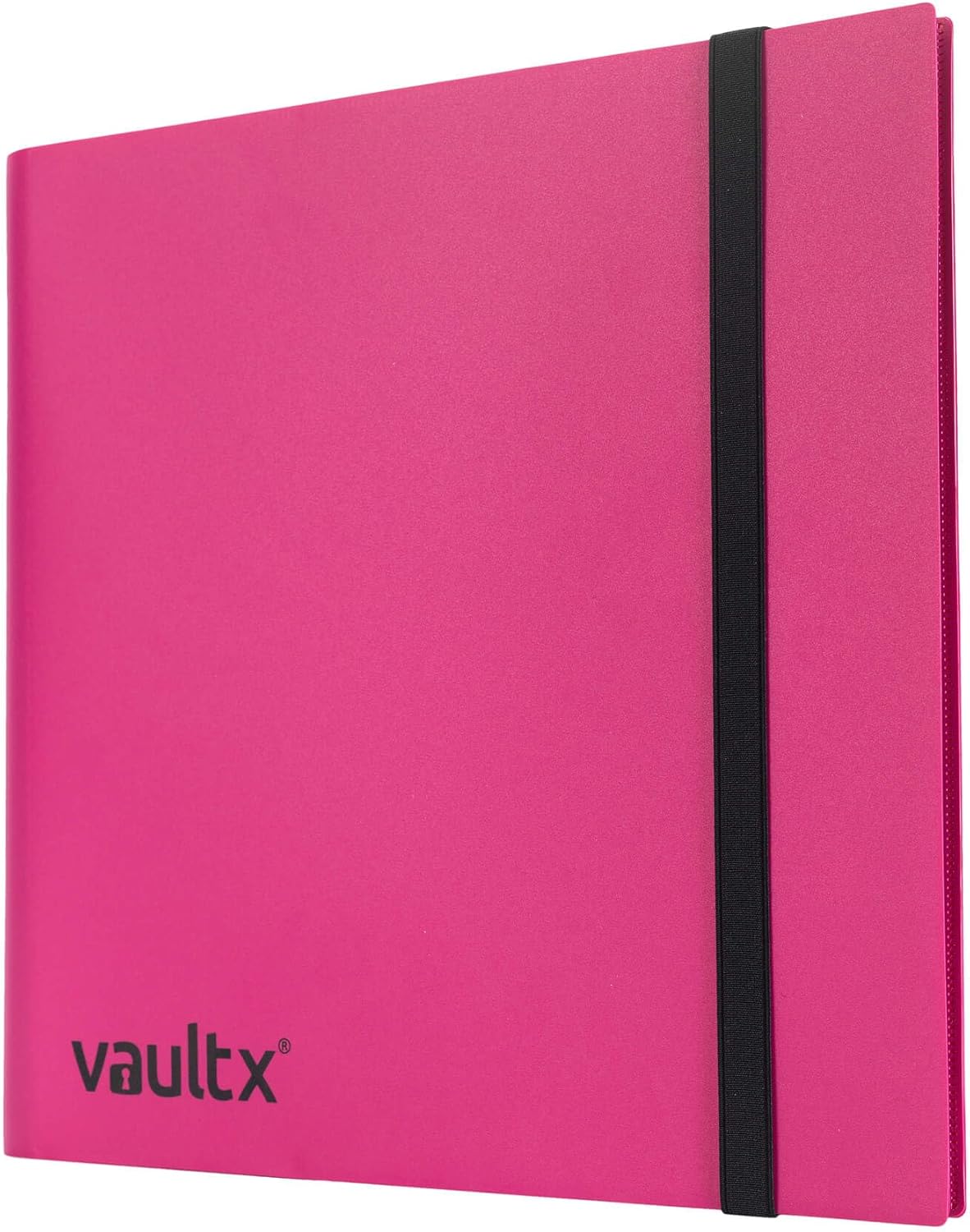 Vault X 12 Pocket Standard Strap Binder, Holds 480 Trading Cards in 20 Side-Loading Pages (Pink