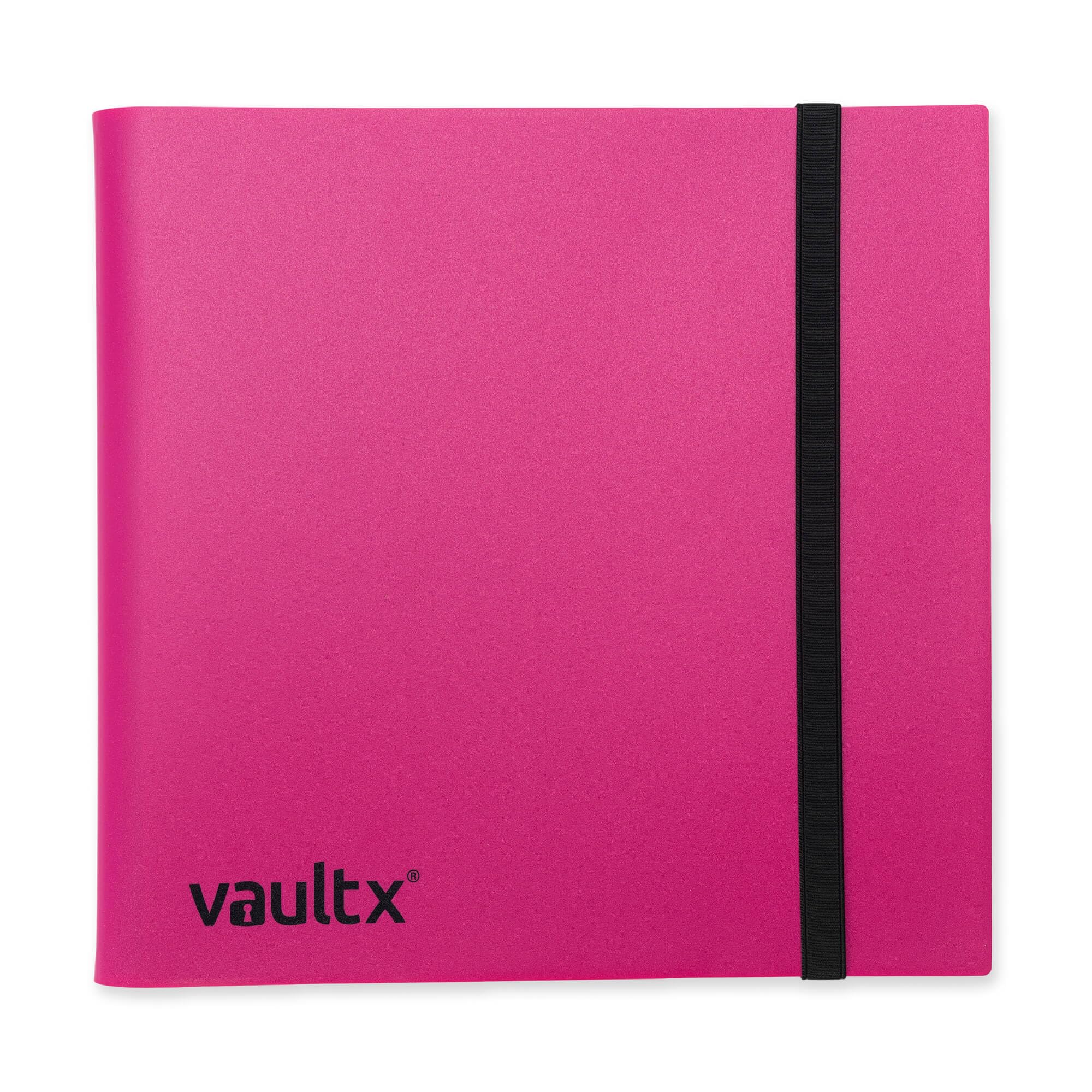 Vault X 12 Pocket Standard Strap Binder, Holds 480 Trading Cards in 20 Side-Loading Pages (Pink