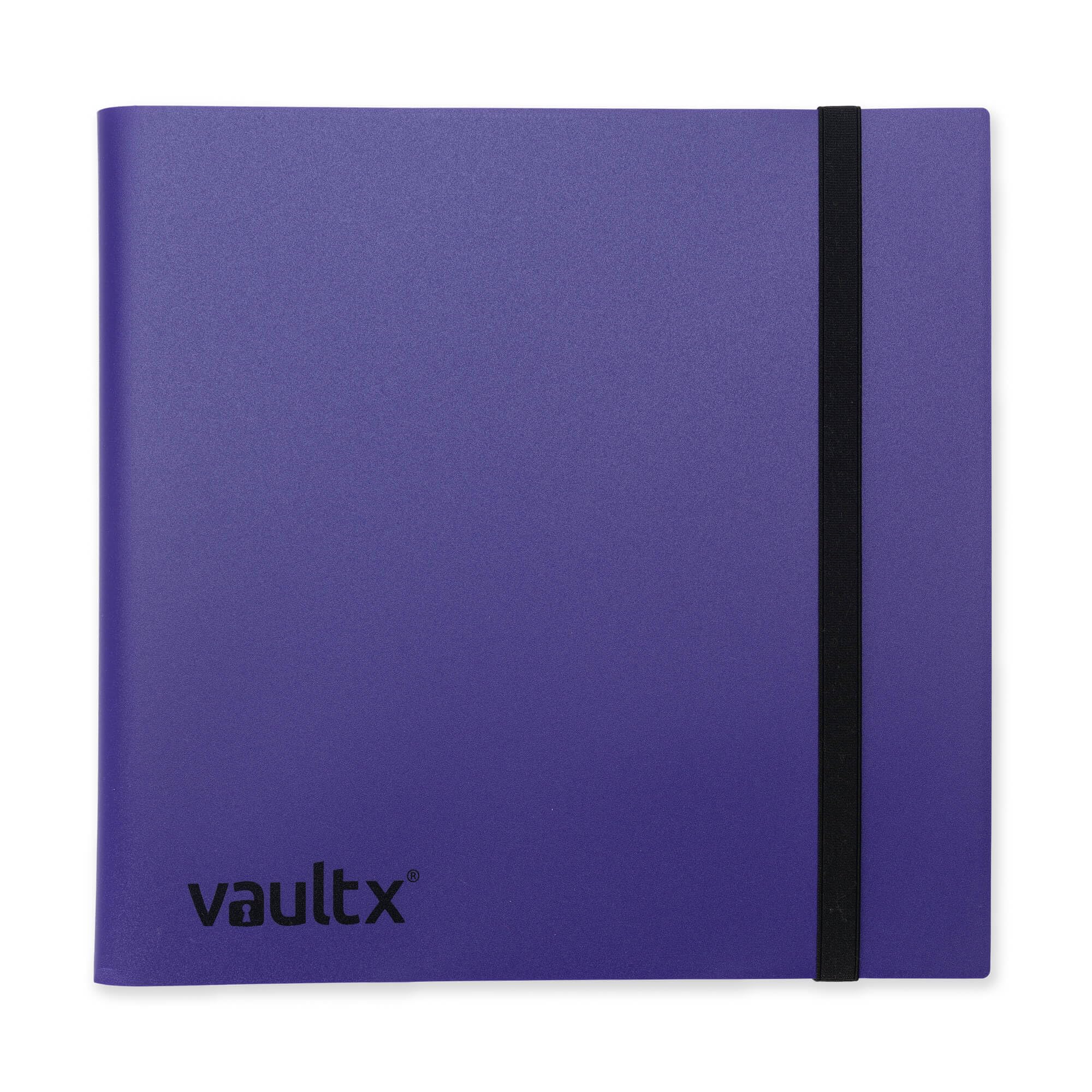 Vault X 12 Pocket Standard Strap Binder, Holds 480 Trading Cards in 20 Side-Loading Pages (Purple