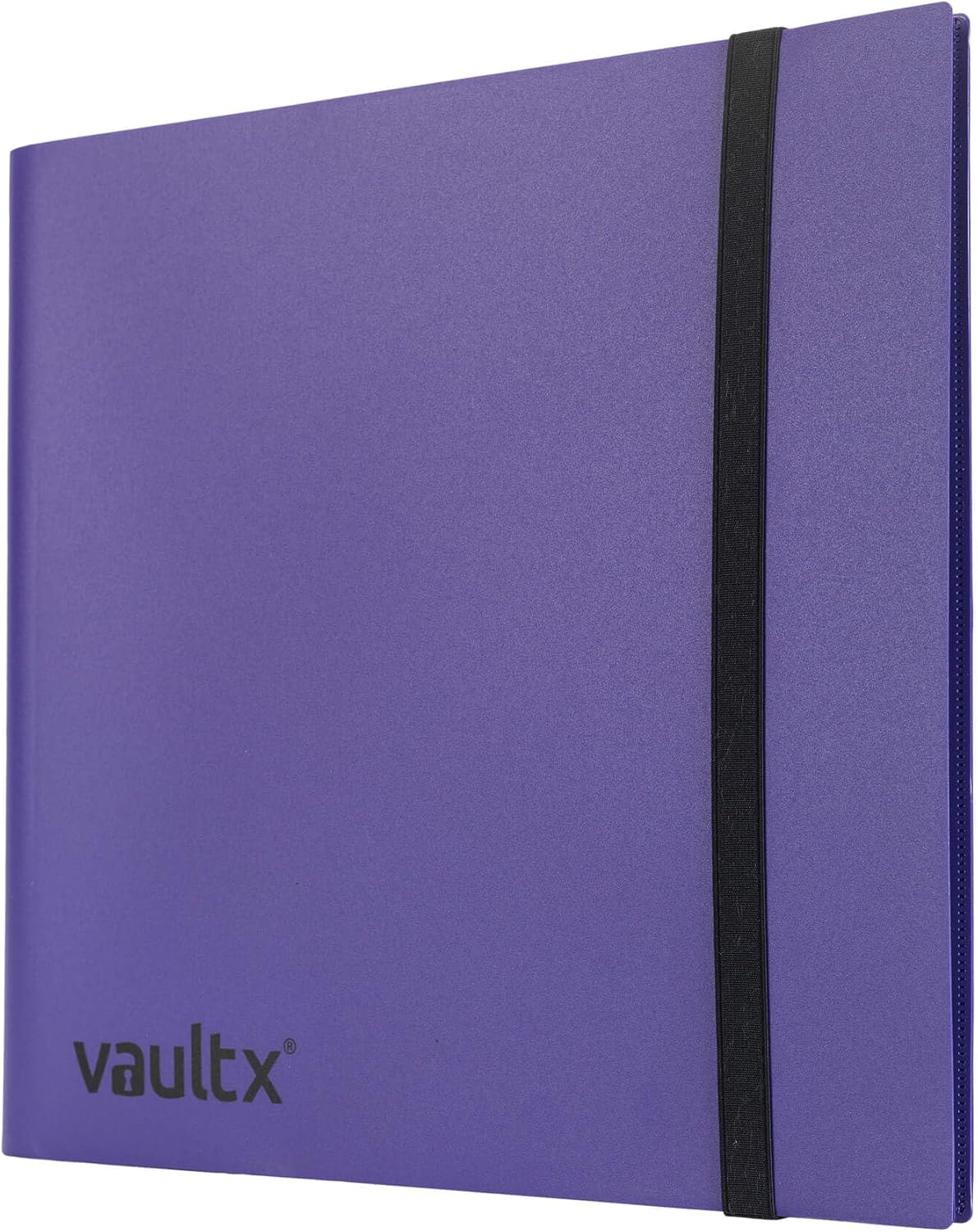 Vault X 12 Pocket Standard Strap Binder, Holds 480 Trading Cards in 20 Side-Loading Pages (Purple