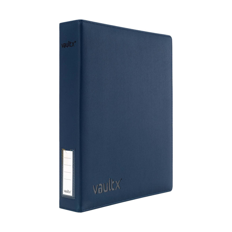 Vault X Slim Ring Binder, 540 Cards, fits 9 Pocket Pages, Exo-Tec Material, 3 D-Ring Folder, for Trading Cards (Blue)