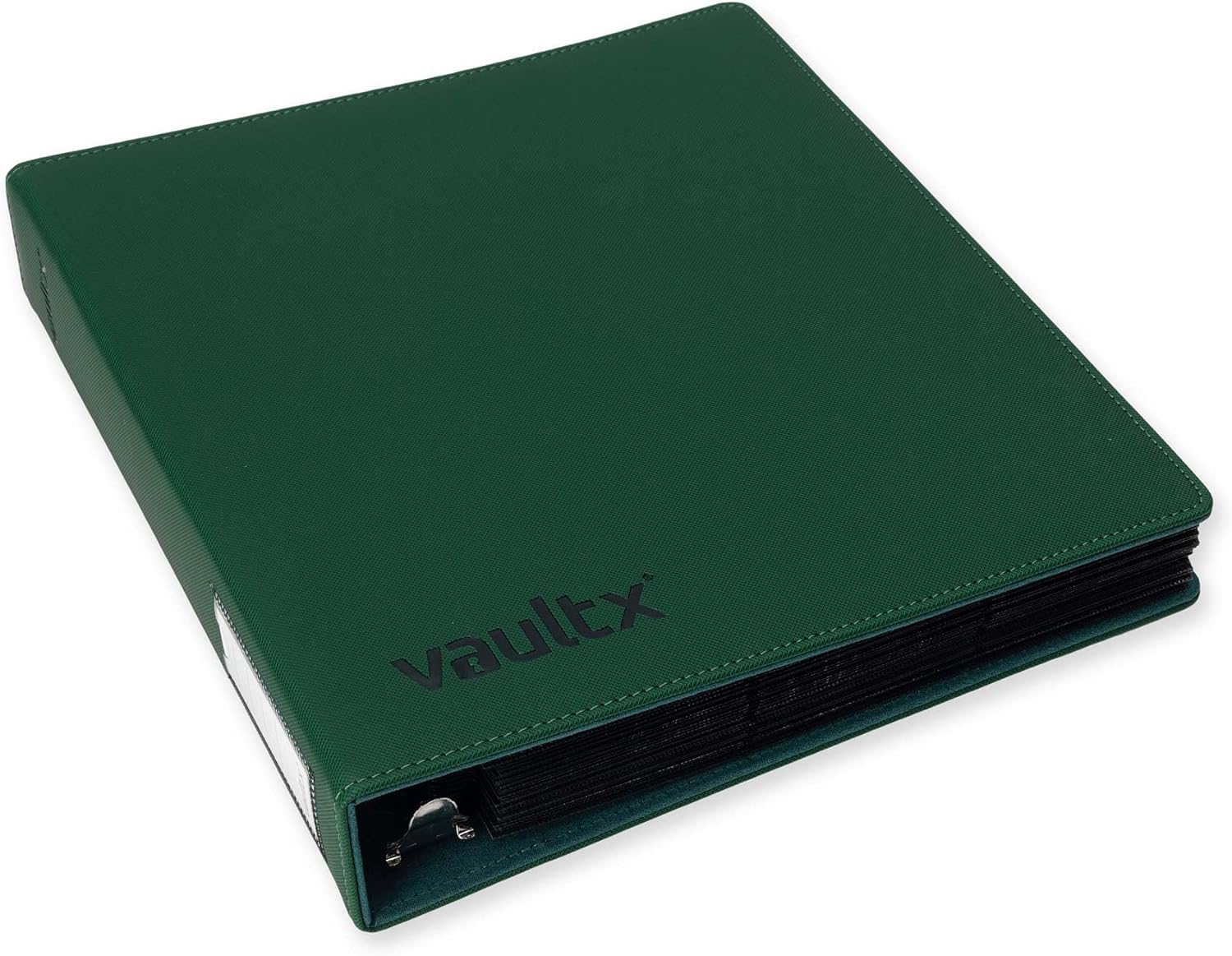 Vault X Slim Ring Binder, 540 Cards, fits 9 Pocket Pages, Exo-Tec Material, 3 D-Ring Folder, for Trading Cards (Green)