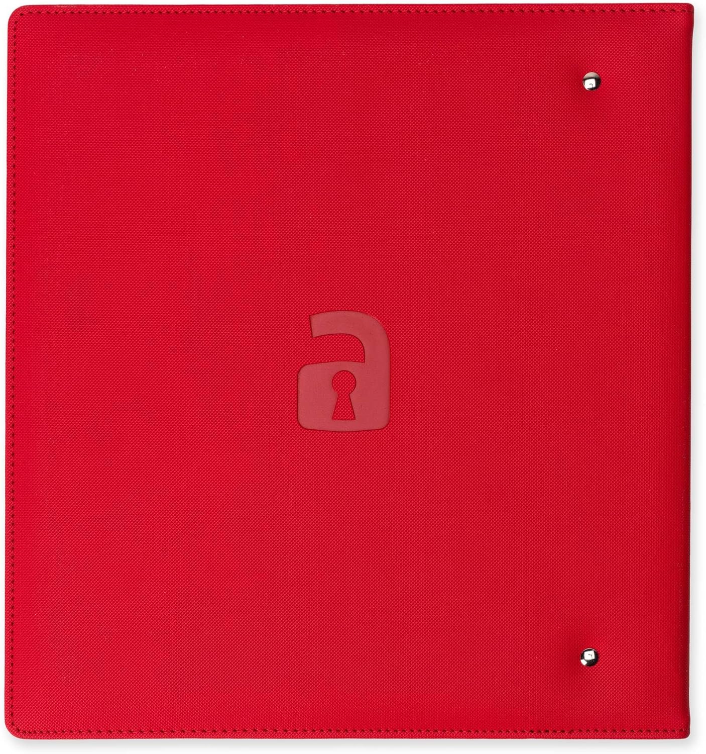 Vault X Slim Ring Binder, 540 Cards, fits 9 Pocket Pages, Exo-Tec Material, 3 D-Ring Folder, for Trading Cards (Red)