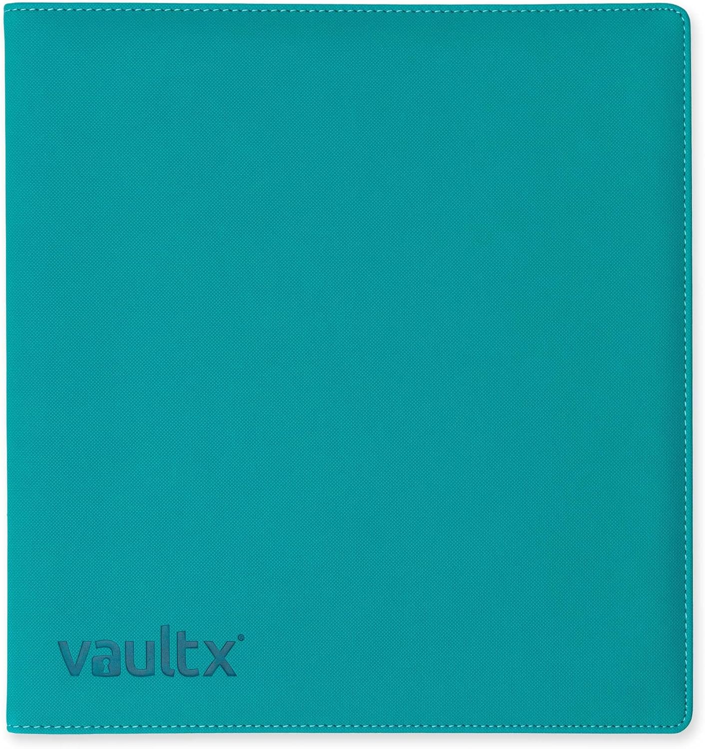 Vault X Slim Ring Binder, 540 Cards, fits 9 Pocket Pages, Exo-Tec Material, 3 D-Ring Folder, for Trading Cards (Teal)