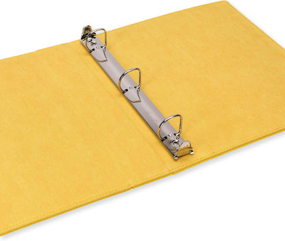 Vault X Slim Ring Binder, 540 Cards, fits 9 Pocket Pages, Exo-Tec Material, 3 D-Ring Folder, for Trading Cards (Yellow)