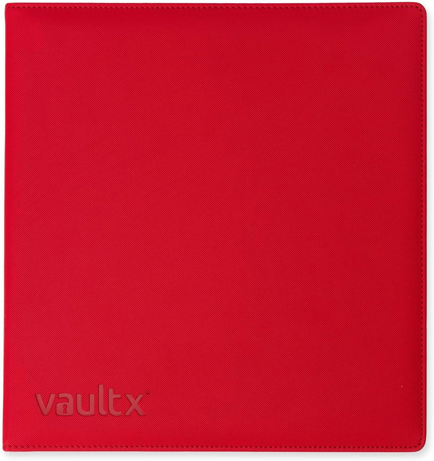 Vault X Large Ring Binder, 900 Cards, fits 9 Pocket Pages, Exo-Tec Material, 3 D-Ring Folder, for Trading Cards (Red)