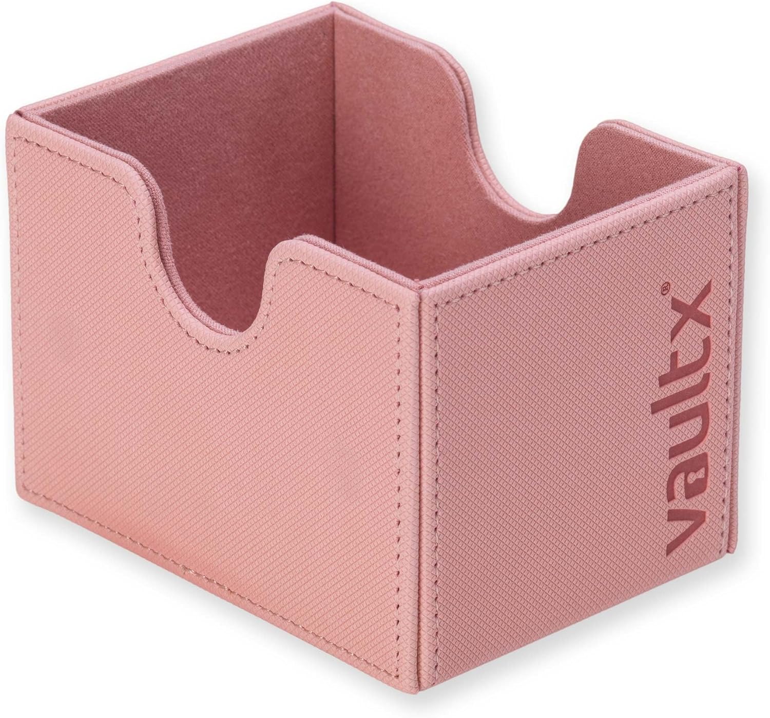 Vault X Trading Card Sideloading Deck Box, 100+ sleeved cards, Premium Exo-Tec Material, Card Holder Storage Box, Detachable Magnetic Lid, for MTG Commander Game, TCG (Pink