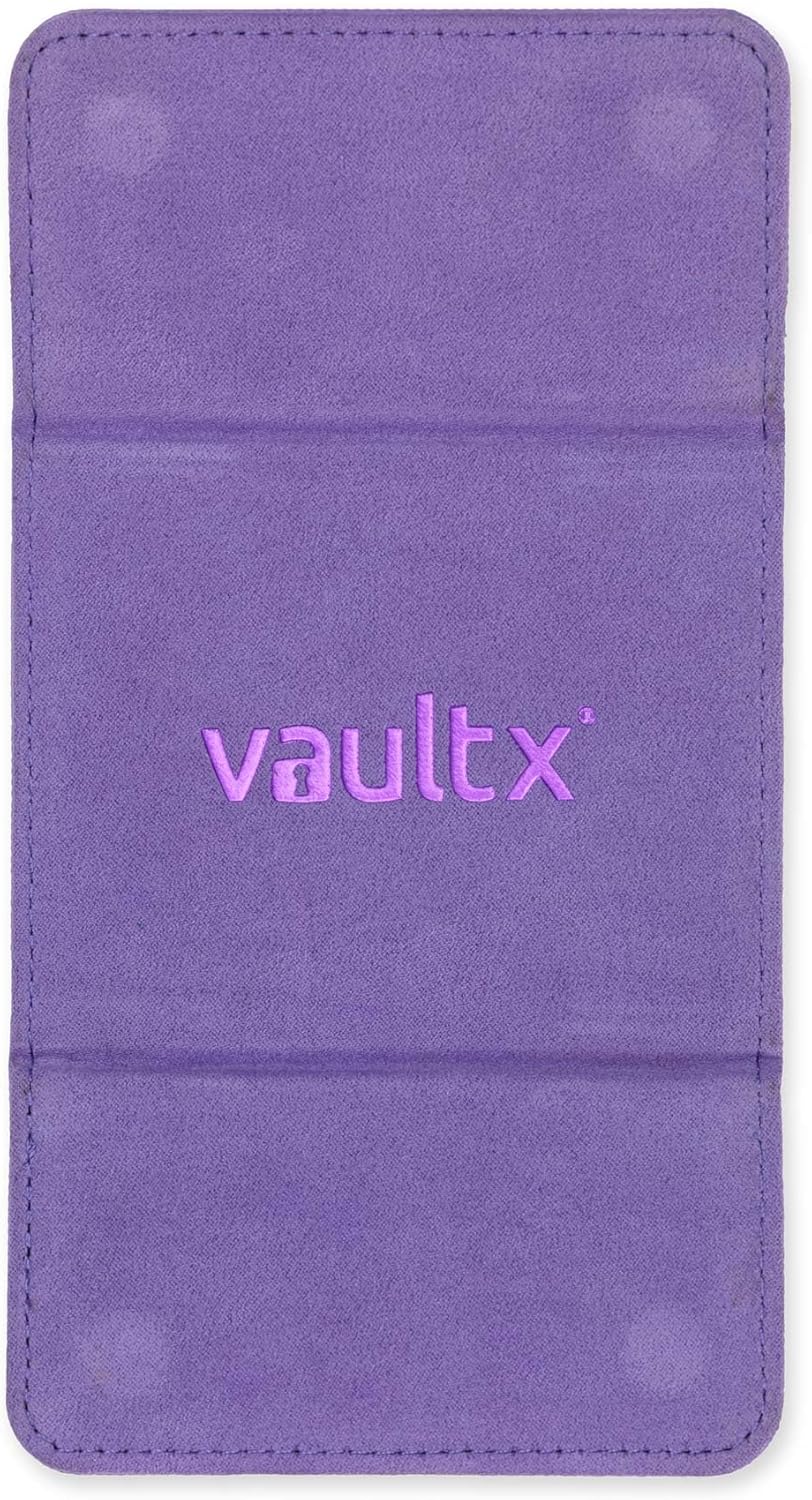 Vault X Trading Card Sideloading Deck Box, 100+ sleeved cards, Premium Exo-Tec Material, Card Holder Storage Box, Detachable Magnetic Lid, for MTG Commander Game, TCG (Purple
