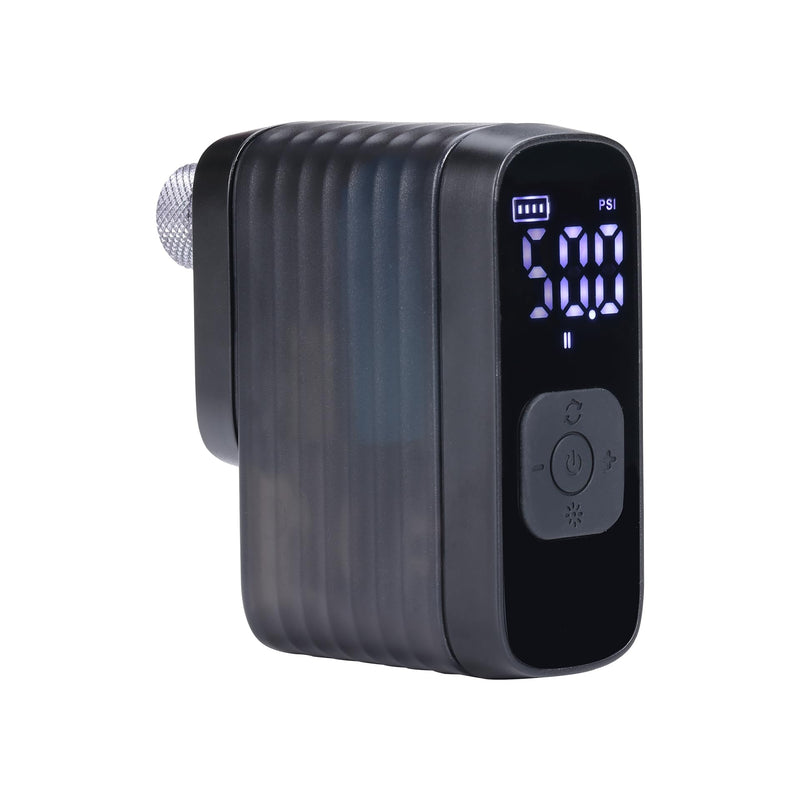 BBB Cycling BarBank Mini Pompa Bici Elettrica Ultra Portatile – Gonfiatore 120 PSI / 8 Bar per MTB, Bici da Corsa e Gravel – Ricarica Rapida USB-C, Luce LED – Compatibile con Valvole Presta e Schrader