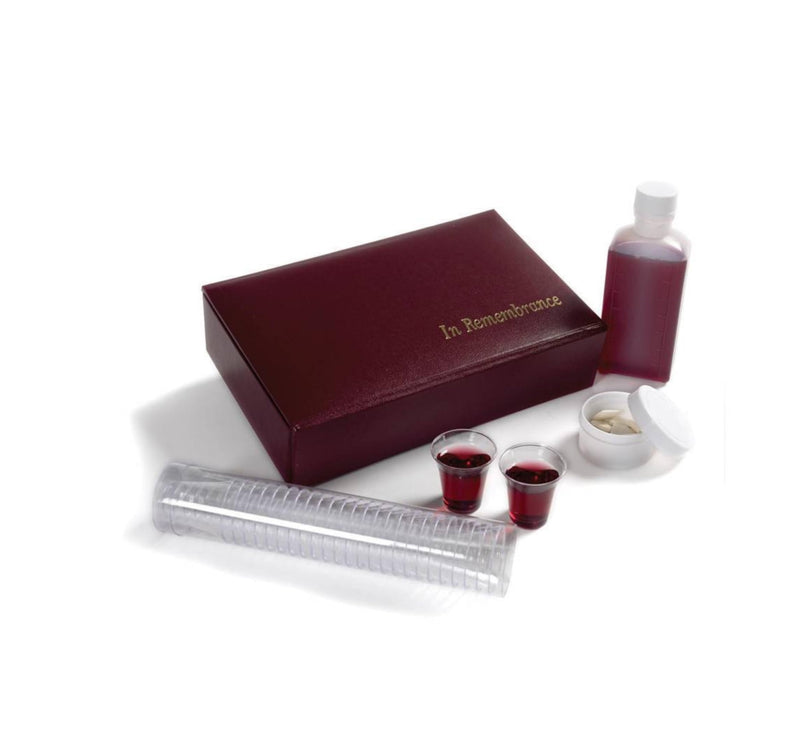 Portable Communion Set - Maroon