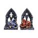 Gate Keepers Dragon Figurine Set of 2 10.2cm – Gothic Dragon Doorway Ornaments, Fantasy Collectible Display Set