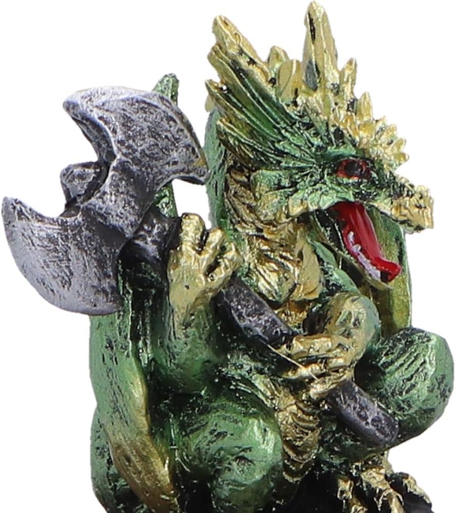 Hoard Defender Box Dragon Trinket Box 10.5cm – Fantasy Shield Storage Box (Green