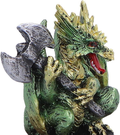 Hoard Defender Box Dragon Trinket Box 10.5cm – Fantasy Shield Storage Box (Green