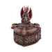 Hoard Defender Box Dragon Trinket Box 10.5cm – Fantasy Shield Storage Box (Red