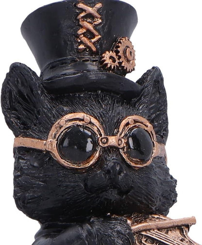 Music Meowstro Steampunk Cat Figurine Collection – Musical Cat Resin Ornament (Violin