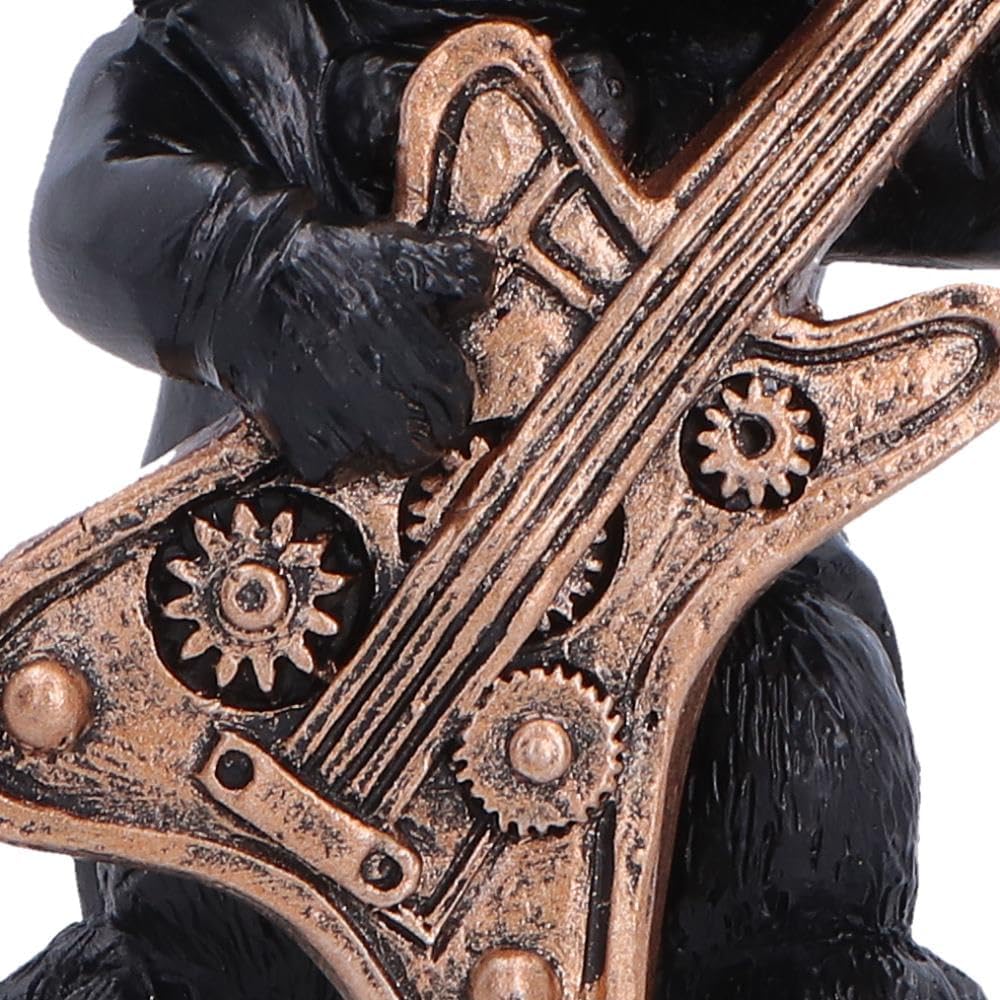 Music Meowstro Steampunk Cat Figurine Collection – Musical Cat Resin Ornament (Guitar