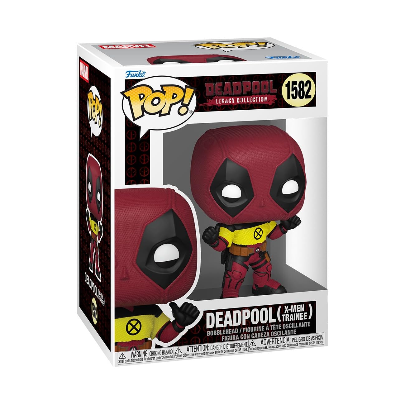 Funko POP! Marvel: Deadpool 2 - Deadpool with X-Men Shirt - Figura in vinile da collezione - Idea regalo - Prodotto ufficiale - Giocattoli per bambini e adulti - Modello di figura per collezionisti