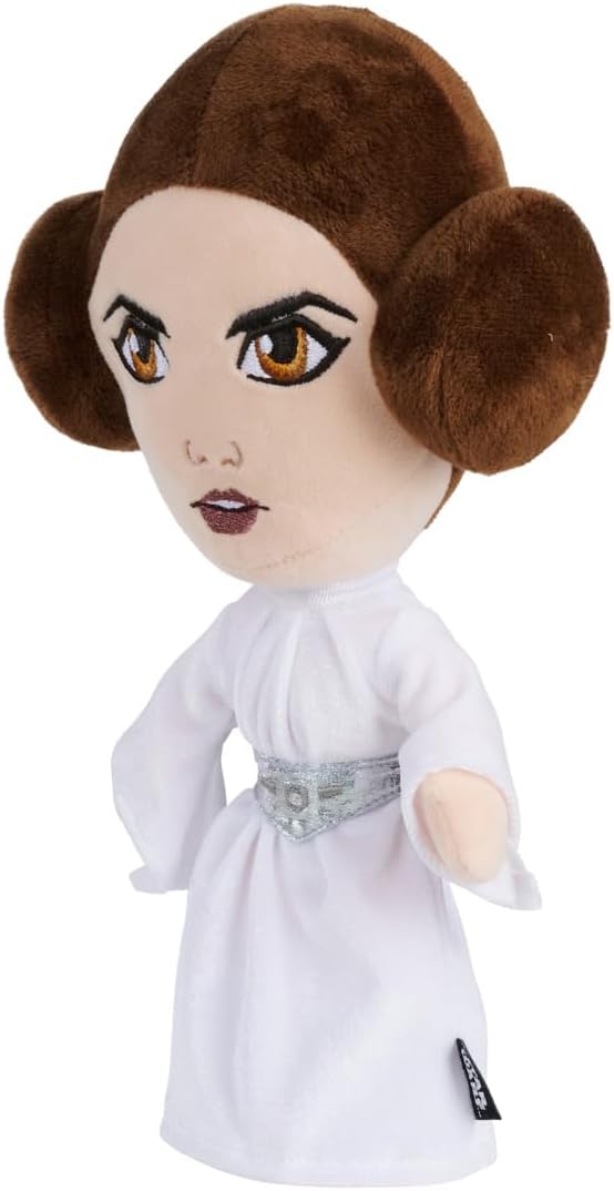 Disney Star Wars Prinzessin Leia Plüschfigur 25 cm – Kuscheltier Sammlercharakter zum Spielen und Sammeln, weicher Stoff, detailgetreues Design, Fanartikel für Kinder und Fans