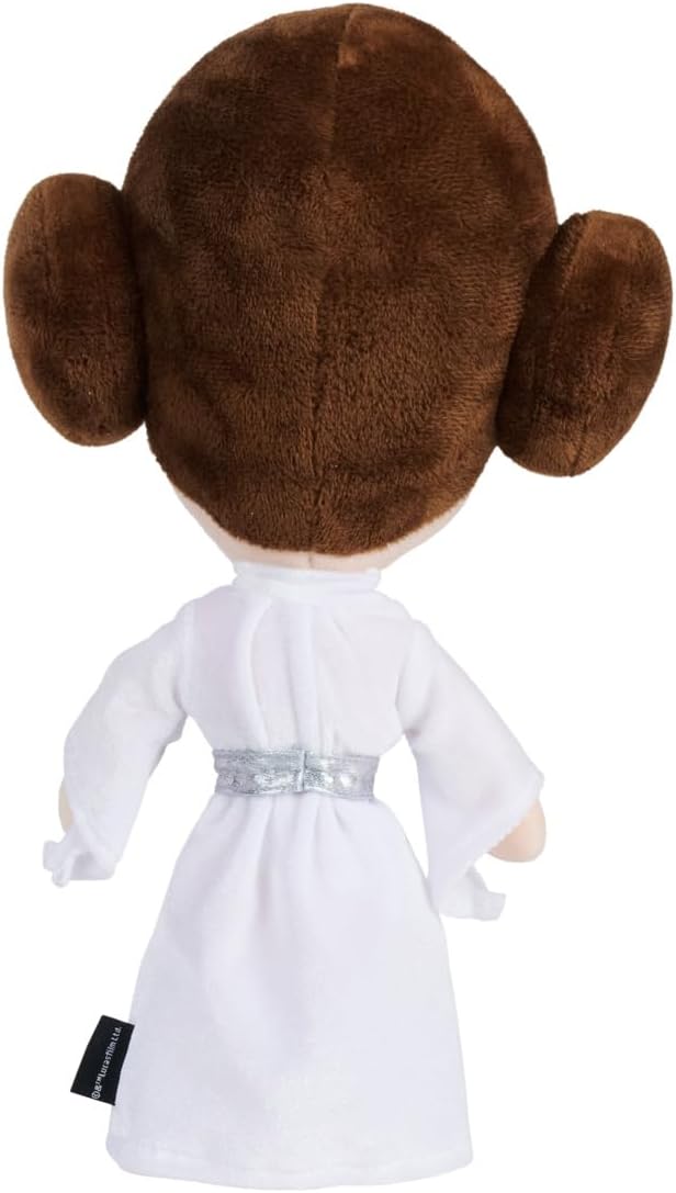 Disney Star Wars Prinzessin Leia Plüschfigur 25 cm – Kuscheltier Sammlercharakter zum Spielen und Sammeln, weicher Stoff, detailgetreues Design, Fanartikel für Kinder und Fans